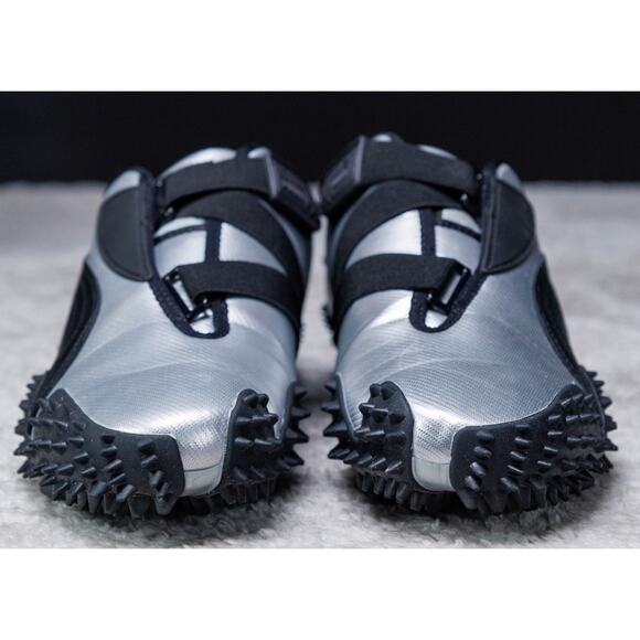 Puma Mostro Metal Silver Black Leather Sneakers Womens Size 10 Mens 8.5 - Picture 2 of 16